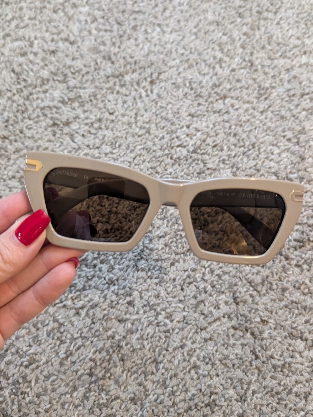 Feroce Taupe Square Sunglasses